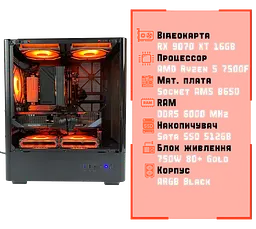 Ігровий ПК Elysium (RX 9070 XT 16GB / Ryzen 5 7500F / 32GB DDR5 / SSD 512GB) - мініатюра 2