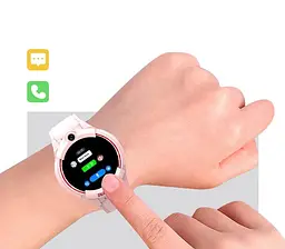 Дитячий розумний смарт годинник-телефон Lemfo M56 з GPS, 4G сім картою, прослуховуванням та кнопкою SOS До 5-7 днів роботи Білий - мініатюра 6