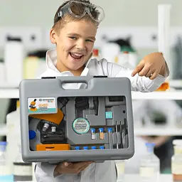 Мікроскоп Bresser Junior 40x-640x Orange з кейсом (8851310) - мініатюра 11