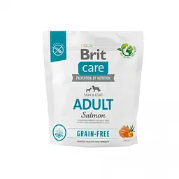 Сухий корм Brit Care Dog Grain-free Adult для собак малих і середніх порід, беззерновий з лососем 1 кг (арт.172196/558858)