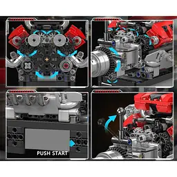 Конструктор Mould King Mking Двигун і коробка передач FE V8 (10204) [161069] - мініатюра 3