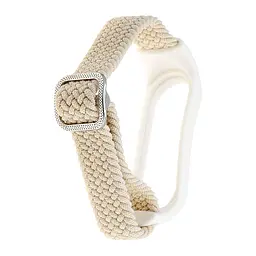 Ремінець Braided Buckle Enhanced Mi Band 3/4/5/6/7 White Sand - мініатюра 2