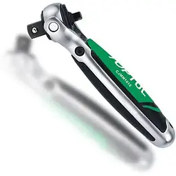 Тріскачка 1/2" з шарніром (360°) Toptul 72 зубця укорочена 1/4"х1/2" CJMM1616
