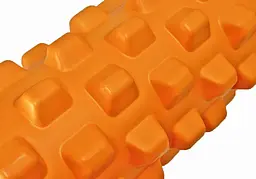Масажний ролик EasyFit Grid Roller PRO 33 см Помаранчевий - мініатюра 3