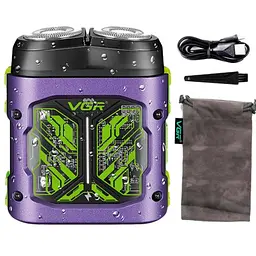 Електробритва VGR V-344, IPX6, Purple - мініатюра 2