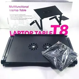 Багатофункціональний столик-трансформер для ноутбука Laptop Table T8 з охолодженням - мініатюра 6