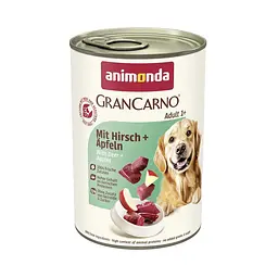 Вологий корм для собак Animonda Gran Carno Adult Beef + Deer with Apple з яловичиною, оленіною та яблуком 400 г (арт.AM-82479)