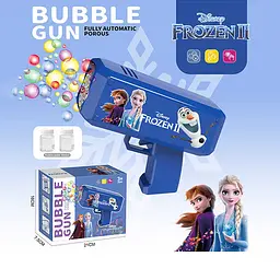 Пістолет з мильними бульбашками Frozen Синій, 889-4 - мініатюра 2