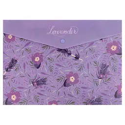 Папка-конверт "Axent" №1495-37-A A4 Lavender-2 на кнопці - мініатюра 2