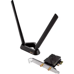 WiFi-адаптер ASUS WiFi PCE-BE92BT BE9400, PCI-Express x1, BT5.4 PCI Express Wi-Fi 7 (802.11be) (90IG08U0-MO0B00)