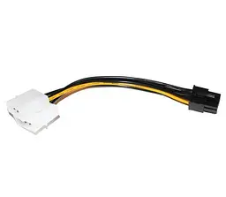 Перехідник живлення 6-pin VGA (M) - 2 x Molex (M), 20 см, Atcom (16185)