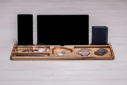 Підставка з дерева для планшета та телефону ecoWalnut 470x147.5x15 мм - мініатюра 2