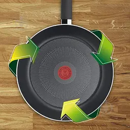 Сковорода Tefal Perfect Touch 24 см (3020432), з тришаровим титановим антипригарним покриттям Titanium 3Х - мініатюра 6