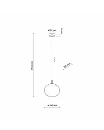 Підвісний світильник TK Lighting 5824 Vibe E27 1x15W IP20 Bk - мініатюра 4