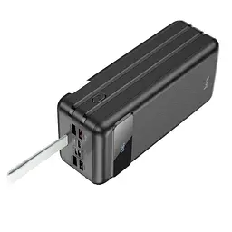 Зовнішній акумулятор Hoco J86B Electric fully compatible 60000mAh чорний - мініатюра 2