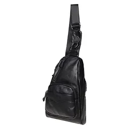 Чоловічий рюкзак Borsa Leather K1029 32x21x5 см Чорний (11003) - мініатюра 4