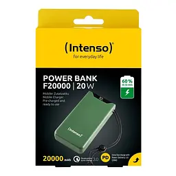 Портативний зарядний пристрій USB 20000MAH QC3.0 GREEN F20000 7332057 INTENSO - мініатюра 4