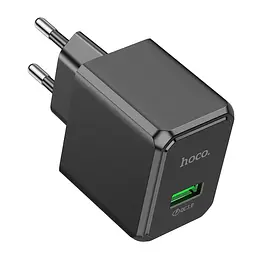 Мережевий зарядний пристрій Hoco CS12A USB 18W чорний - мініатюра 3