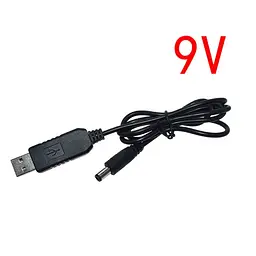 Підвищуючий USB перетворювач напруги DC 5 в 9 вольт, 0.8 Ампер, штекер 5.5x2.1мм (100924) - мініатюра 2