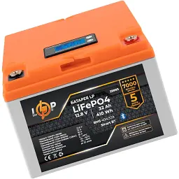 Акумулятор LogicPower LiFePO4 12.8V - 32Ah BMS 40А/32A LCD Smart BT [29993] [109377] - мініатюра 4