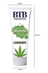 Змазка на гібридній основі BTB Relaxing Lubricant Cannabis (100 мл). Розслаблення, зволоження та тривале ковзання - мініатюра 3