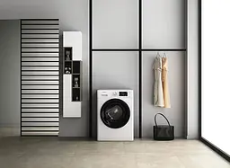 Пральна машина Whirlpool фронтальна, 10кг, 1400, A+++, 60см, дисплей, пара, інвертор, люк чорний, білий (FFB10469BVUA) - мініатюра 2
