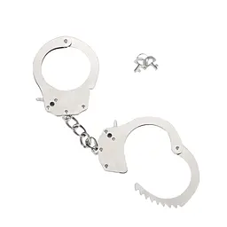 Наручники металеві Me You Us Heavy Metal Handcuffs Kinx 26 см сріблястий - мініатюра 2
