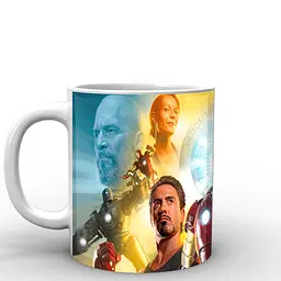 Кухоль GeekLand Iron Man Залізна Людина постер IM.02.060 330 мл білий - мініатюра 2
