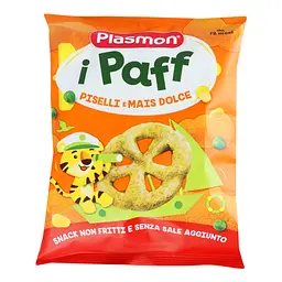 Снеки Plasmon Baby Puffs з гороху та кукурудзи, 15 г - мініатюра 2
