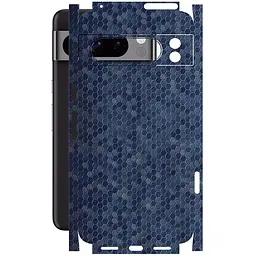 Защитная пленка StatusSKIN для Google Pixel 8 Pro Корпус Винил Соты синие