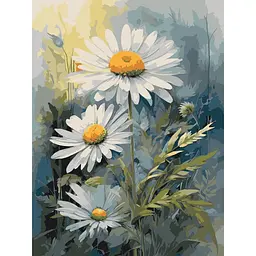 Картина за номерами "Білі ромашки" Art Craft 13101-AC 40х50 см