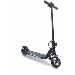 Дитячий Електросамокат E-Scooter ES3 LED + амортизатор Чорний - мініатюра 4