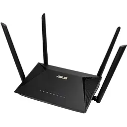 Роутер Asus RT-AX1800U, Black, WiFi 6 (2.4GHz до 574 MB/s / 5GHz до 1201 MB/s), 3xGLan, 1xGWan, 1xUSB2.0, 4 зовнішніх антен