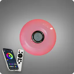 Люстра світлодіодна 517 Dlight RGB з пультом і колонкою 70Вт Білий (02161) - мініатюра 5