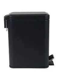 Відро для сміття Zerix Sansa-TC0105 5 л з плавним закриттям прямокутне Black ZX5894, Чорний матовий - мініатюра 4