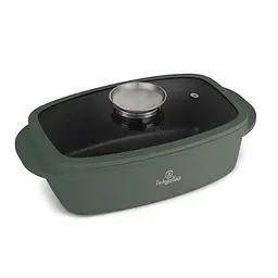 Жаровня зі скляною кришкою і ручкою ароматизації Matte Green Collection Berlinger Haus kuh0014077