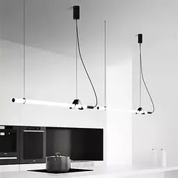 Трубчастий LED світильник із чорним корпусом 100 см | Line F | Арт. NO17-1000L BK - мініатюра 5