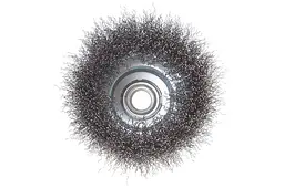 Корщітка Intertool для болгарки УШМ дротяна щітка чашкова 100 мм рифлена BT-1100 - мініатюра 2