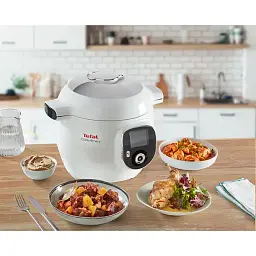 Мультиварка Tefal Cook4Me+ CY851130 6л 1600Вт 6 програм додаток 150 рецептів біло-сіра - мініатюра 6