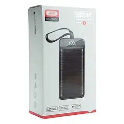 Універсальна мобільна батарея XO PR158 50000mAh PD20W+QC22.5W (Чорний) - мініатюра 4