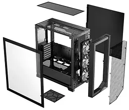 Корпус PcCooler PсCOOLER CPS чорний (C3D510 BK ARGB) - мініатюра 5