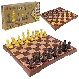 Набір настільних ігор "Магнітні шахи, шашки" 2 в 1 2458, 30,5х30,5х2 см - мініатюра 6