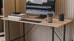 Стіл письмовий Line Тайм Ferrum-decor 750x1200x600 Чорний метал ДСП Дуб Сан-Марино 16 мм (FRD-104886) - мініатюра 3