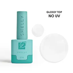 Топ для гель-лаку без липкого шару без УФ фільтрів Glossy Top No UV Shelly 12 мл