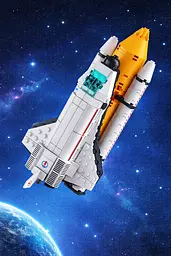 Конструктор Космічна станція Космодром Space Shuttle Космічна Ракета 521 деталь сумісний з Lego - мініатюра 9