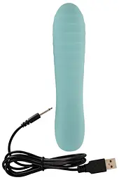 Вібратор Cuties Softies Mini 16.4 см м'ятний - мініатюра 2