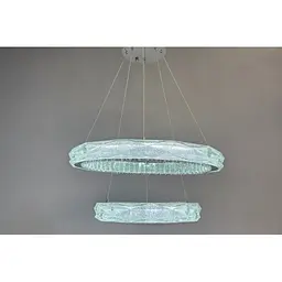 Люстра Linisoln 7976-60*40 метал, кришталь, акрил LED 80Вт 15-17м² 120-50см 60*40см - мініатюра 4