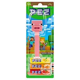 Цукерки PEZ Minecraft Dispenser Pig та фруктовими драже 25,5 г