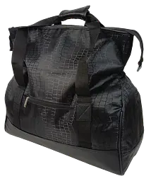 Сумка дорожня саквояж Wallaby 25 л 48×30×20 см Чорна - мініатюра 6