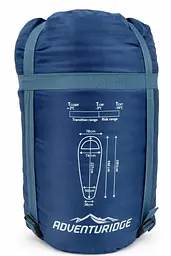 Спальний мішок-мумія Adventuridge +2°C 230 см Синій